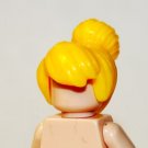 Blond Female Hair with Bun Minifigure US Seller
