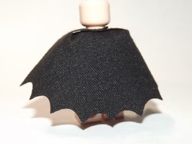 Black Bat Cape Minifigure US Seller