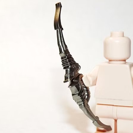 Sci-Fi Silver Bow and Arrow Weapon Minifigure US Seller