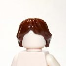 Brown wavy Feathered Hair Minifigure US Seller