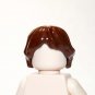 Brown wavy Feathered Hair Minifigure US Seller