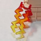 Clear Fire Flame Double Lightning Hand Weapon Minifigure US Seller