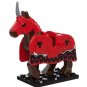 War Horse Red Bull Knight Animal Minifigure US Seller