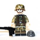 Waffen SS Pea Dot Camo WW2 Army MG42 Minifigure US Seller