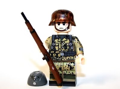 Waffen SS Pea Dot Camo WW2 Army 98K Minifigure US Seller