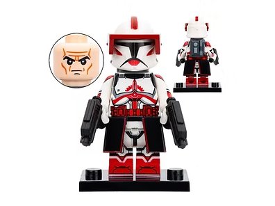 Clone Commander Fox with R2 Droid Star Wars V2 Minifigure US Seller