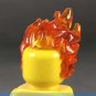 Orange Flame Fire Transparent Hair Minifigure US Seller