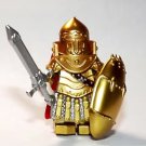 Gold medieval Armored Knight Minifigure US Seller