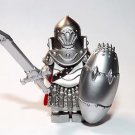 Silver medieval Armored Knight Minifigure US Seller