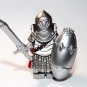 Silver medieval Armored Knight Minifigure US Seller