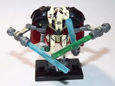 General Grievous Star Wars With Cape Battle Damage Minifigure US Seller