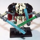General Grievous Star Wars With Cape Battle Damage Minifigure US Seller