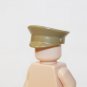 Officer Hat Brown Tan V2 Military cap Minifigure US Seller