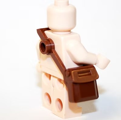 Satchel Pack Brown Minifigure US Seller
