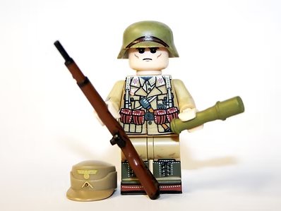 German Afrika Korps Rifle V2 WW2 Army Minifigure US Seller