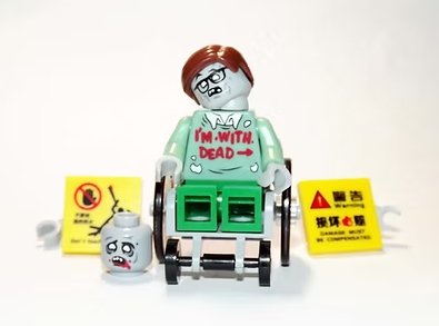Stephen Hawking physicist Zombie Horror Minifigure US Seller