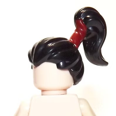Black Tall Pony Tail Hair for Minifigure US Seller