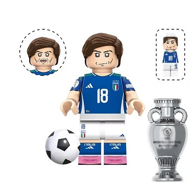 Nicolo Barella Soccer Player World Cup V3 Minifigure US Seller