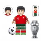 Cristiano Ronaldo Soccer player World Cup Red Green Minifigure US Seller
