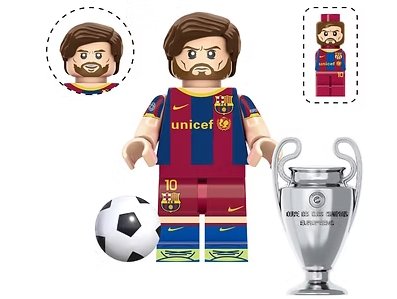 Leo Messi Soccer player World Cup V3 Minifigure US Seller