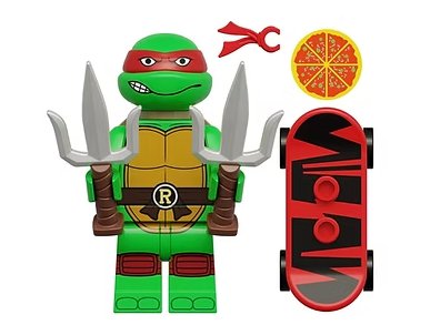 Raphael TMNT Cartoon Minifigure US Seller
