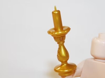 Gold Candle Holder Minifigure US Seller