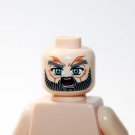 Male Yelling Head Grey Beard Head DIY Minifigure US Seller