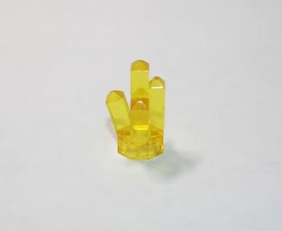 Clear Crystal Yellow Piece Minifigure US Seller
