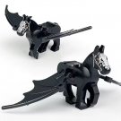 Black Flying Horse Winged War Animal set of 2 Minifigure US Seller