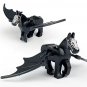 Black Flying Horse Winged War Animal set of 2 Minifigure US Seller