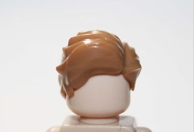 Light Brown Big wavy Hair for Minifigure US Seller