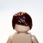 Brown Long Bangs Male Hair for Minifigure US Seller