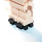 Pair of silver Roller Skates for Minifigure US Seller
