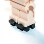 Pair of silver Roller Skates for Minifigure US Seller