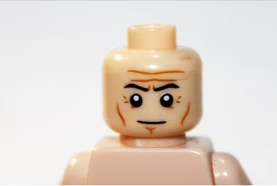 Furrowed brow Head DIY Minifigure US Seller