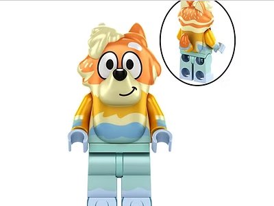 Rad Bluey Cartoon Minifigure US Seller