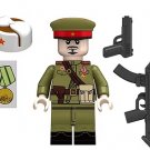 Russian Officer WW2 PPS43 with Medal Military Minifigure US Seller