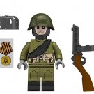 Russian WW2 Soldier PPS with Medal Military Minifigure US Seller