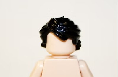 Male Tussled Black Hair Piece for Minifigure US Seller
