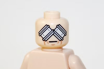 Double Eye Bandaged Head DIY Minifigure US Seller