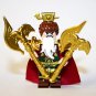 Chinese Warrior Gold Axe Three Kingdoms Minifigure US Seller