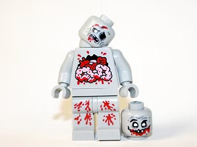 Mutated Zombie Exposed Guts Horror Movie Halloween Minifigure US Seller