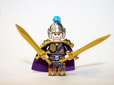 Chinese Warrior Gold Swords Three Kingdoms Minifigure US Seller