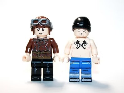 30's Pilot and Tattooed Prisoner Set Minifigure US Seller