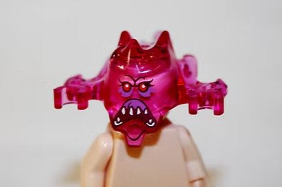 Pink Ghost Slimer helmet Halloween girl Horror head for Minifigure US Seller