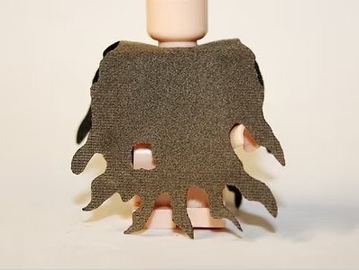 Dark Tan Torn cloak H for Minifigure US Seller