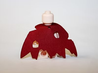 Red Torn cape B for Minifigure US Seller