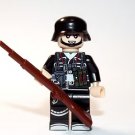 German SS Solider black uniform WW2 Minifigure US Seller