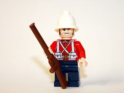 British Colonial soldier Union Jack Zulu War Minifigure US Seller