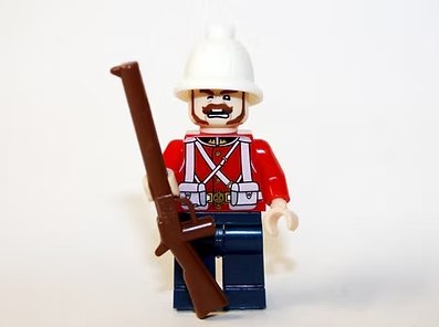 British Colonial soldier Mutton Chop Zulu War Minifigure US Seller